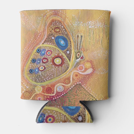 Rafraichisseur De Cannettes Peinture Papillon Peinture personnalisée Peut refr (Devant)