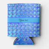 Rafraichisseur De Cannettes Perles bleu verre (Devant)