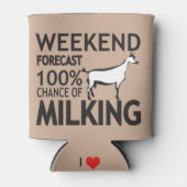 Rafraichisseur De Cannettes PERSONNALISER Week-end Prévision Milking Oberhasli (Devant)