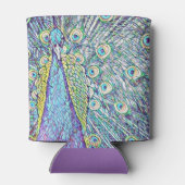 Rafraichisseur De Cannettes Peut refroidir avec un Peacock Turquoise (Dos)