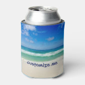 Rafraichisseur De Cannettes Photographie de plage Ciel bleu avec vagues (Can devant)
