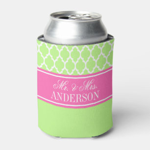 Rafraichisseur De Cannettes Pistachio Vert Blanc Marocain #4 Mariage rose chau