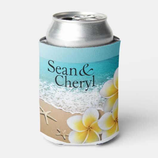 Rafraichisseur De Cannettes Plumeria Beach Can Cooler (Can devant)