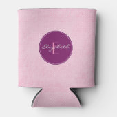 Rafraichisseur De Cannettes Pois rose monogramme (Devant)