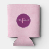 Rafraichisseur De Cannettes Pois rose monogramme (Dos)
