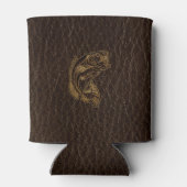 Rafraichisseur De Cannettes Poisson en cuir foncé (Dos)