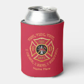 Rafraichisseur De Cannettes Pompier Maltese Cross VVV Custom Can Cooler (Can devant)