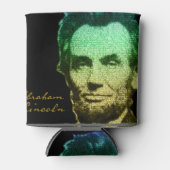Rafraichisseur De Cannettes Poster Lincoln Portrait Texte (Devant)
