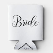 Rafraichisseur De Cannettes Poussée de mariée à refroidissement avec initiale (Dos)