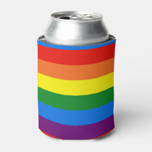 Rafraichisseur De Cannettes Rainbow Stripes Gay pride LGBT Support personnalis