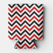 Rafraichisseur De Cannettes Red, white, Black Large Chevron Zig Zag (Devant)