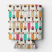 Rafraichisseur De Cannettes Rétro wine bottles and glasses (Dos)