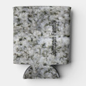 Rafraichisseur De Cannettes Roche de granit blanc avec nom (Devant)