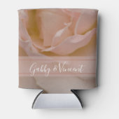 Rafraichisseur De Cannettes Rose rose rose pâle Rose florale Faveurs mariage (Devant)