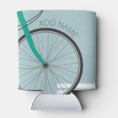 Rafraichisseur De Cannettes Roue de vélo Hipster avec nom personnalisé (Dos)