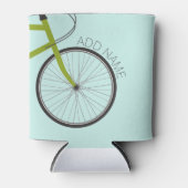 Rafraichisseur De Cannettes Roue de vélo Hipster avec nom personnalisé (Devant)