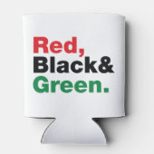 Rafraichisseur De Cannettes Rouge, Noir et Vert. (Dos)