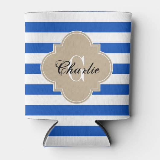 Rafraichisseur De Cannettes rugby Stripe Khaki (Devant)