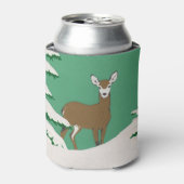 Rafraichisseur De Cannettes Scène hivernale de la neige cerf Pine Tree (Can devant)