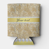 Rafraichisseur De Cannettes Séquences or Faux glamour et diamants (Devant)