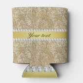 Rafraichisseur De Cannettes Séquences or Faux glamour et diamants (Dos)