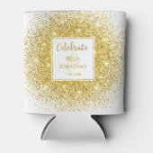 Rafraichisseur De Cannettes Simple Elegant Mariage Gold Glam Parties scintilla (Devant)