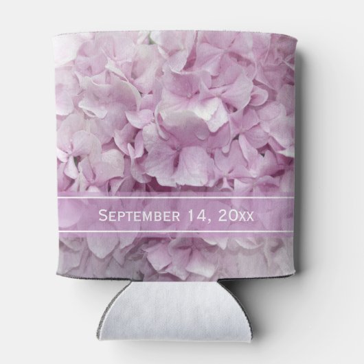 Rafraichisseur De Cannettes Soft Rose Hydrangea Fleurs de mariage Faveurs (Dos)