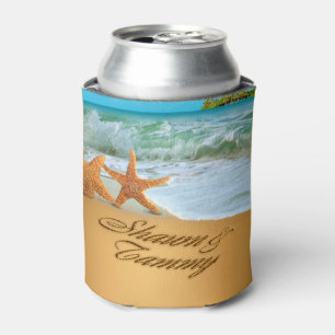 Rafraichisseur De Cannettes Starfish Couple DEMANDEZ QUE VOS NOMS SOIENT MIS D