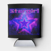 Rafraichisseur De Cannettes StarGirl - Koozie violette et noire (Devant)