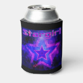 Rafraichisseur De Cannettes StarGirl - Koozie violette et noire (Can Dos)