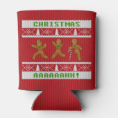 Rafraichisseur De Cannettes Sweater Scared Gingerbread Men Red (Dos)