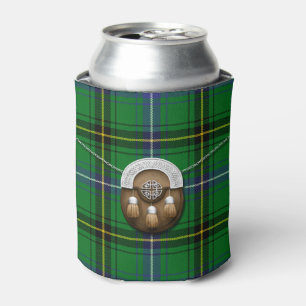 Rafraichisseur De Cannettes Tartan et escarcelle de Henderson de clan