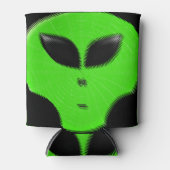 Rafraichisseur De Cannettes Tête Alien verte (Devant)
