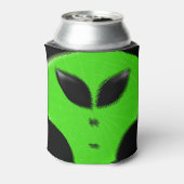 Rafraichisseur De Cannettes Tête Alien verte (Can Dos)