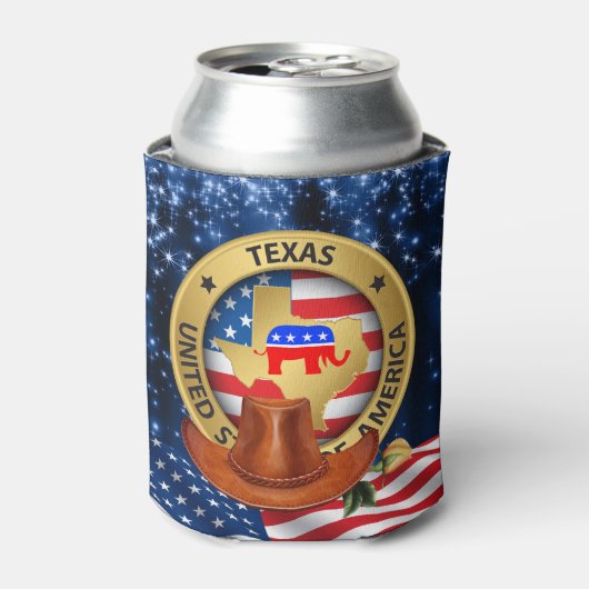 Rafraichisseur De Cannettes Texas Republican Can Cooler (Can devant)