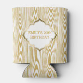 Rafraichisseur De Cannettes Texture Parties scintillant blanche et or (Dos)