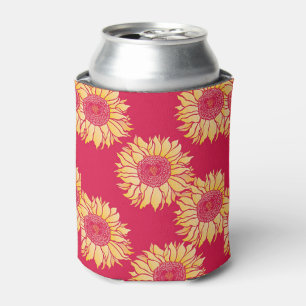 Rafraichisseur De Cannettes Tournesol rouge Coozy