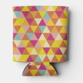 Rafraichisseur De Cannettes Triangles polychromes en forme géométrique (Devant)