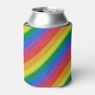 Rafraichisseur De Cannettes Tricot drapeau arc-en-ciel rayonne motif sans fail