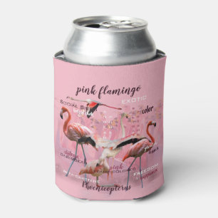 Rafraichisseur De Cannettes Typographe rose Flamingo Customized