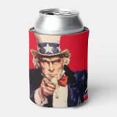 Rafraichisseur De Cannettes USA Oncle Sam Patriotic Can Cooler (Can devant)