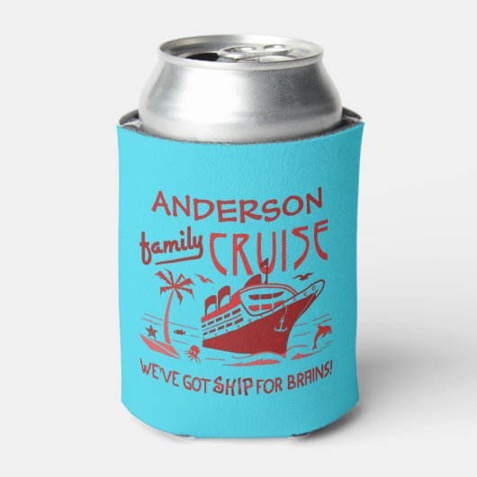 Rafraichisseur De Cannettes Vacances croisière en famille Funny Ship | Nom per (Can devant)