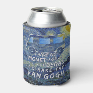 Rafraichisseur De Cannettes Van Gogh Monet dégazent la nuit étoilée de