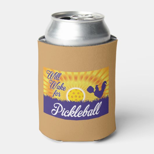 Rafraichisseur De Cannettes "Will Wake for Pickleball" Can Cooler (Can devant)