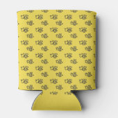Rafraichisseur De Cannettes Yellow Summer Bees Monogramme Motif (Dos)