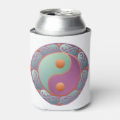 Rafraichisseur De Cannettes Yin Yang Médaillon Violet Turquoise (Can devant)