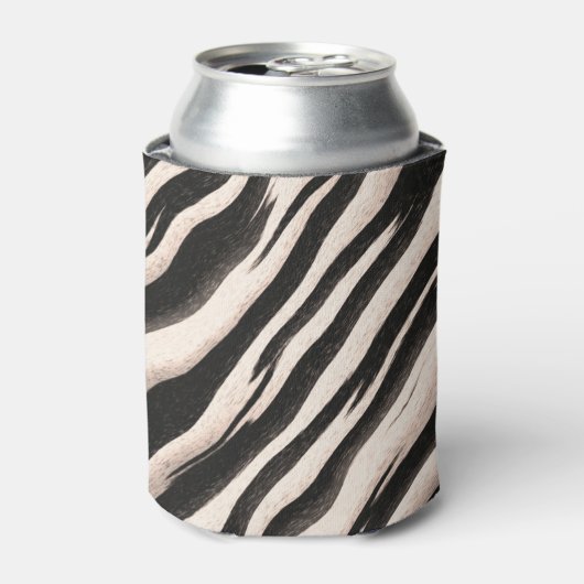 Rafraichisseur De Cannettes Zebra raye une texture transparente + vos idées (Can devant)