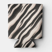 Rafraichisseur De Cannettes Zebra raye une texture transparente + vos idées (Devant)