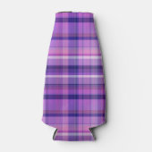 Rafraîchisseur Pour Bouteille Amethyst Marine Bleu Coton Candy Rose Madras (Devant)