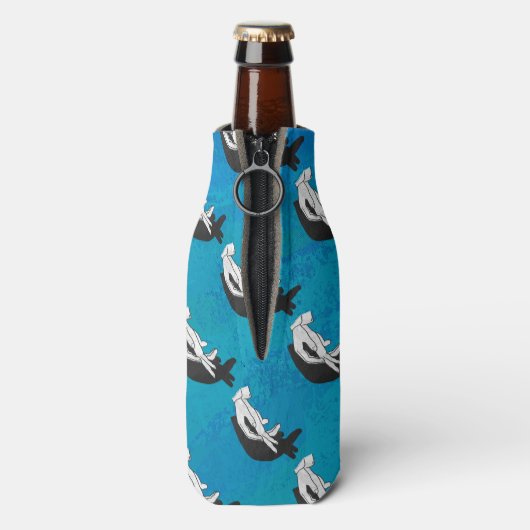 Rafraîchisseur Pour Bouteille Anteater en bleu (Bouteille Dos)